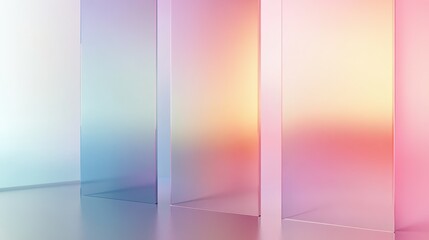 Elegant glassmorphism background featuring a gentle gradient and translucent frosted panels
