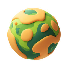 unique planet, PNG,isolated,no background,assets,3d,clay,render,illustration,toycore