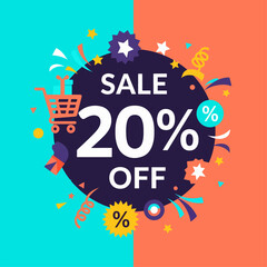 3D vector illustration of a 25% discount sign on a vibrant green background. Perfect for promoting sales, special offers, and discounts in both online and retail marketing.