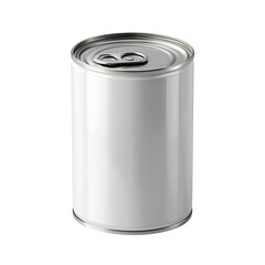Simple metal can with pull tab for easy opening in a generic style suitable for various food products Generative AI