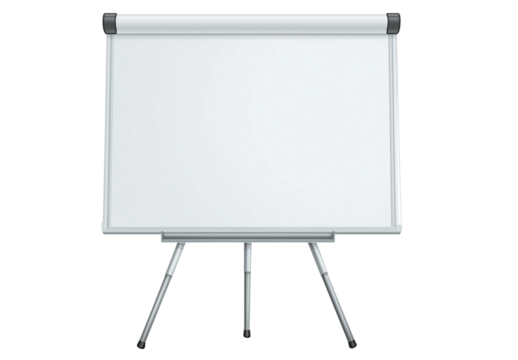 Blank easel board is ready for a presentation in a bright conference room during a business meeting in the afternoon Generative AI