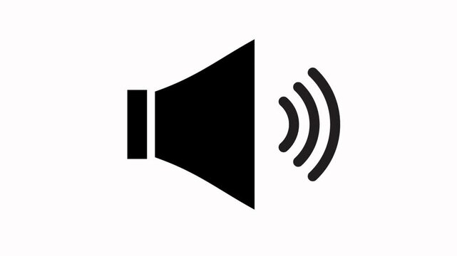 megaphone icon animation simple  flat