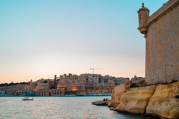 Valletta, Malta – City View with Boats and Historic Streets