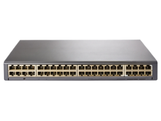 Professional network switch with multiple ethernet ports isolated technology equipment for connectivity solutions