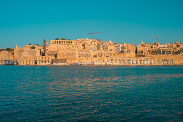 Valletta, Malta &ndash; City View with Boats and Historic Streets