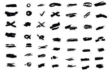 set of brush stroke.eps