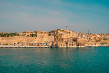 Valletta, Malta – City View with Boats and Historic Streets