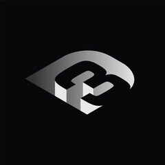 3D Logo Design. Minimalist and Modern. Vector illustration