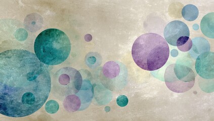 Abstract circles on a textured background