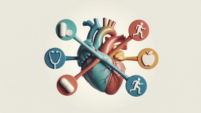 Health Medicine Icons: White Background, Clean Design