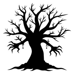 tree silhouette vector