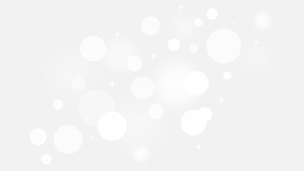 Obraz premium Cluster of White Bokeh Lights Sparkle Effect with Transparent Background