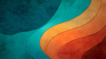 earthy tones abstract pattern with flowing curves and distressed grunge texture high resolution