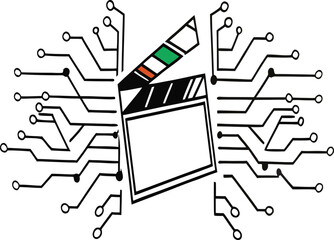 Modern Tech Inspired Abstract Background