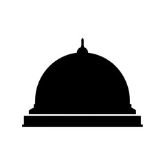 Fototapeta premium Iconic dome structure architectural silhouette symbol for government buildings and landmarks