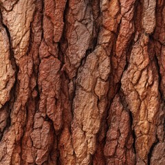 Obraz premium Close-up image of a textured tree bark with a beautiful, rugged appearance