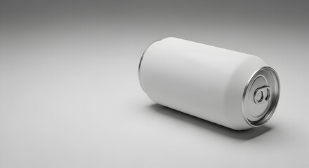 Canned beverage mockup template for marketing campaigns White blank aluminum can for soda or beer drink product isolated on background Promoting new brand drink can idea