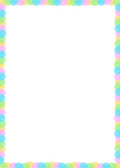 Fototapeta premium Colorful Rainbow Rectangle, Square Frame Border