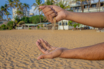 Waves painting poetry on the shore.