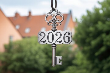 2026 Success Key &ndash; New Year Goals, Real Estate Opportunity and Business Growth Concept