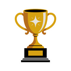 yellow trophy gold star icon