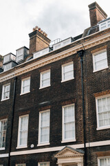 Obraz premium Exterior of Classic Brown Brick Building in London, UK