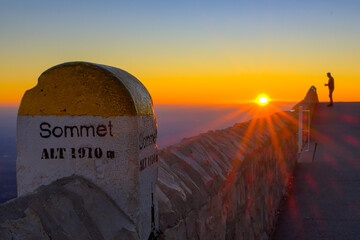 Sunset at the Ionic Mont Ventoux, Provence, France, Europe