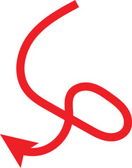 Red devil tail element