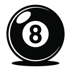 billiard ball number eight