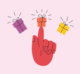 Hand Balancing and Choosing Between Gift Boxes