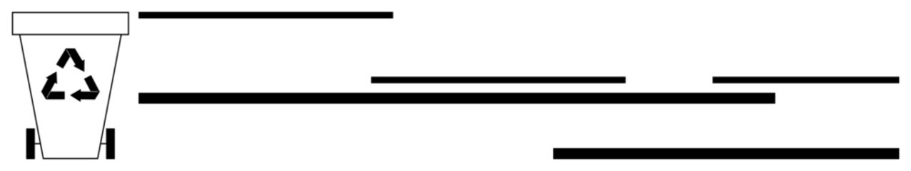 Recycling container with eco-friendly triangle sign emphasizes waste management, waste reduction, and recycling. Ideal for sustainability, green lifestyle, environment care, eco-consciousness, waste