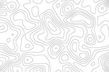 Fototapeta premium Abstract background of topographic map contour line pattern