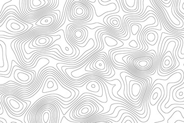 Abstract background of topographic map contour line pattern