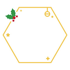 Gold Christmas Frame