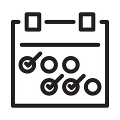 Calender Outline Icon