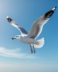 seagull flying in the sky
