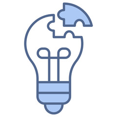 Problem Solving Blue Icon