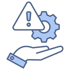 Crisis Management Blue Icon
