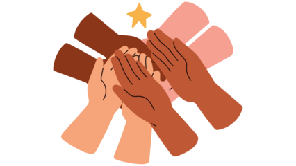 Diverse Hands and Fresh Produce , Organic Health Food Collection , Gestures of Success and Support ,

