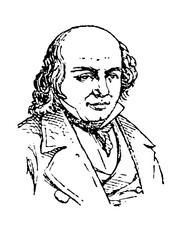 Pierre-Jean de Beranger, 1780 - 1857, French poet and chansonnier, songwriter, old vintage illustration, 1897