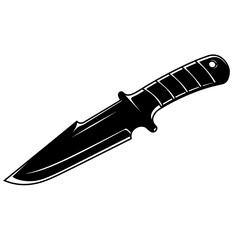 silhouette photo of throwing knife with white background