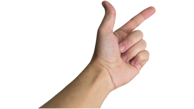 Hand Pointing Finger Gesture , Go There Direction Sign , Choose This Option