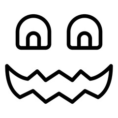 scary face lineart
