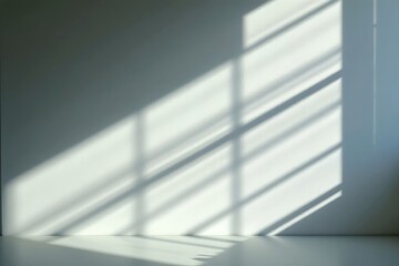 Minimal Geometric Shadows Creating Illusions on a Plain Wall Surface