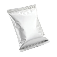 Blank White Foil Snack Bag Mockup – Realistic Packaging Template for Chips, Snacks, or Food Products