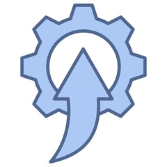 Performance Upgrade Blue Icon