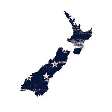 Satellite view of a dark blue, night-lit landmass with a scattered pattern of city lights