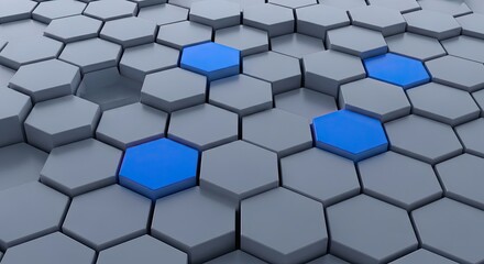Abstract Geometric Hexagonal Pattern Background Texture