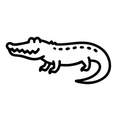 Cartoon crocodile illustration with playful expression, featuring exaggerated features and vibrant colors, showcasing a whimsical character in a fun and engaging style