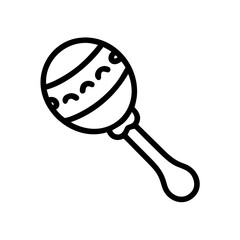 Circular percussion instrument, featuring a wooden handle and colorful beads, is shown against a simple background, highlighting its playful design and musical potential